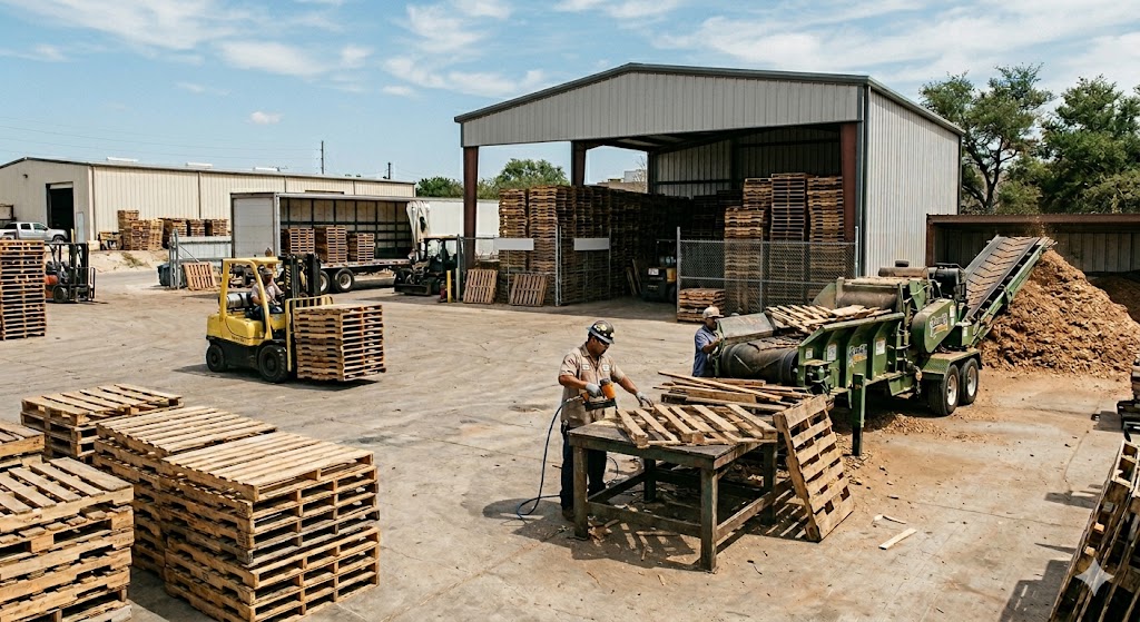 Pallet repair and recycling operations